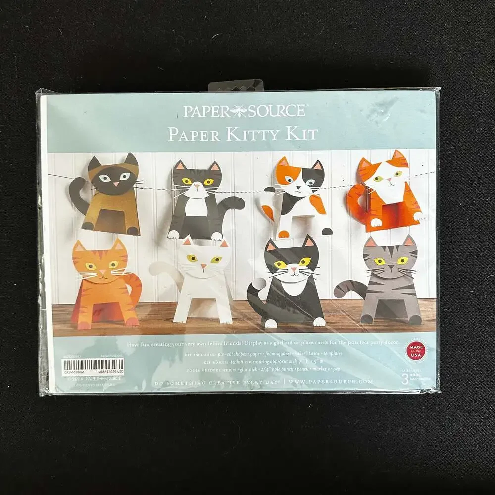 Paper Source Kitty Cat & Recollections Sculptural Elephant Kits